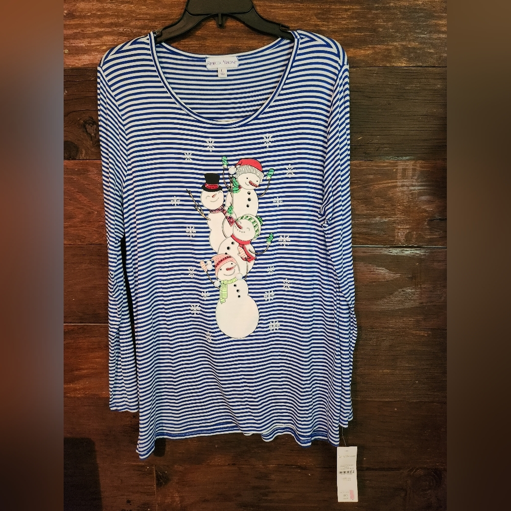 Women's Snowmen long-sleeve